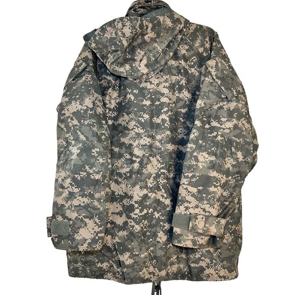 Camouflage Military Parka Jacket Camo Coat Nylon Hooded Cold Weather Medium - Picture 2 of 13